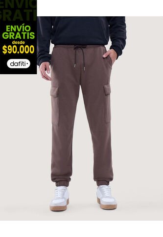 Pantalon Para Hombre Jogger Color Camel Marca Ostu #60070412 Ostu