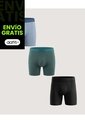 Boxer Medio Mix Estampado Pack X3  Para Hombre Negro Ostu de Ostu