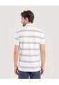Polo Cuello Tejido A Rayas  Para Hombre Crema Ostu de Ostu