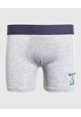 Boxer Infantil Niño Filete Medio Color Gris Marca Ostu #80000095 Ostu