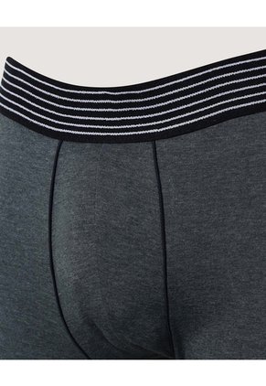 Boxer Medio Pretina A Rayas X1 Para Hombre Negro Ostu