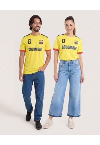 Camiseta Mundial Colombia 2026  Unisex Amarillo Ostu Ostu