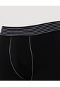 Boxer Medio Pretina A Rayas X1 Para Hombre Negro Ostu de Ostu