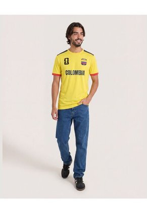 Camiseta Mundial Colombia 2026  Unisex Amarillo Ostu