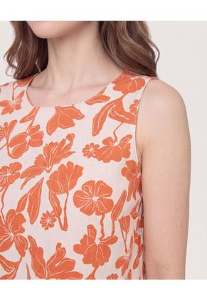 Blusa Manga Sisa Cuello Redondo  Para Mujer Rojo Ostu