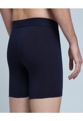 Bóxer Con Vena Decorativa  Para Hombre Azul Ostu