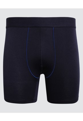 Bóxer Con Vena Decorativa  Para Hombre Azul Ostu