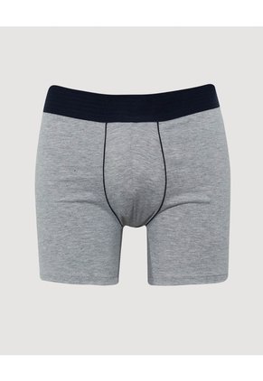 Boxer Medio Pretina A Rayas X1 Para Hombre Gris Ostu