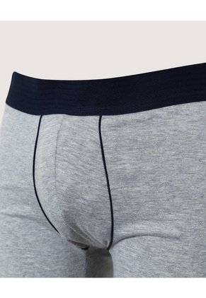 Boxer Medio Pretina A Rayas X1 Para Hombre Gris Ostu