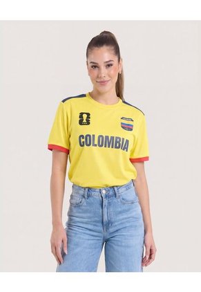 Camiseta Mundial Colombia 2026  Unisex Amarillo Ostu