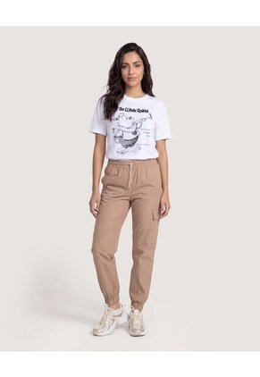 Camiseta White Rabbit Para Mujer Blanco Ostu