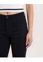 Jean Straight Long Essential  Para Mujer Negro Ostu de Ostu