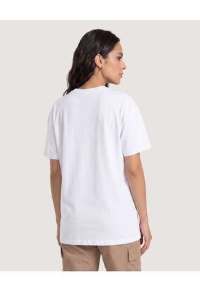 Camiseta White Rabbit Para Mujer Blanco Ostu