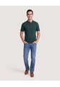 Polo Cuello Mao Regular  Para Hombre Verde Ostu de Ostu