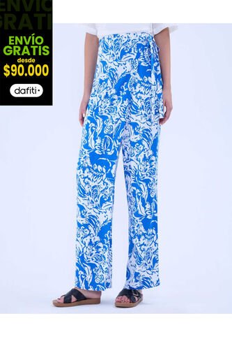 Pantalon Para Mujer  Color Azul Rey Marca Ostu #40070748 Ostu