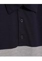 Polo En Bloques  Para Hombre Azul Ostu de Ostu