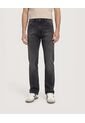 Jean Regular Stretch  Para Hombre Negro Ostu de Ostu