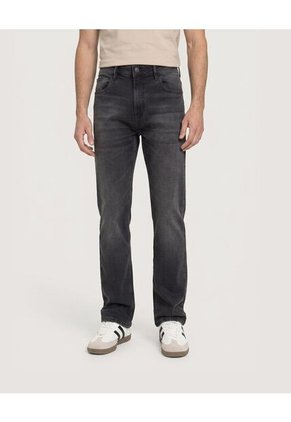 Jean Regular Stretch Para Hombre Negro Ostu