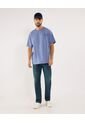 Camiseta Para Hombre Manga Corta Cuello Redondo Color Azul Marca Ostu #60091777 de Ostu