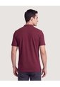 Polo Cuello Mao Regular  Para Hombre Vino Ostu de Ostu
