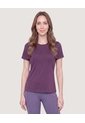 Camiseta Active Regular Cuello Redondo  Para Mujer Uva Ostu de Ostu