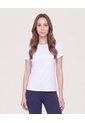 Camiseta Active Regular Básica  Para Mujer Blanco Ostu de Ostu