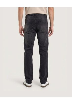 Jean Regular Stretch Para Hombre Negro Ostu