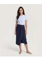 Camiseta Puff Sleeve Charm  Para Mujer Azul Ostu de Ostu