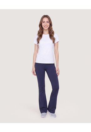 Camiseta Active Regular Básica Para Mujer Blanco Ostu