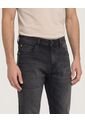 Jean Regular Stretch  Para Hombre Negro Ostu de Ostu