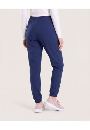 Pantalón Cargo Con Bota Resortada Para Mujer Azul Ostu