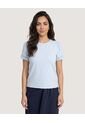 Camiseta Puff Sleeve Charm  Para Mujer Azul Ostu de Ostu