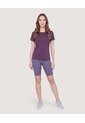 Camiseta Active Regular Cuello Redondo  Para Mujer Uva Ostu de Ostu