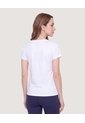 Camiseta Active Regular Básica  Para Mujer Blanco Ostu de Ostu