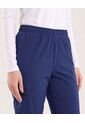 Pantalón Cargo Con Bota Resortada  Para Mujer Azul Ostu de Ostu