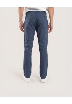 Pantalón Basico Chino Para Hombre Azul Ostu