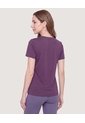 Camiseta Active Regular Cuello Redondo  Para Mujer Uva Ostu de Ostu