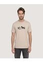 Camiseta Mickey Mouse Icon  Para Hombre Beige Ostu de Ostu