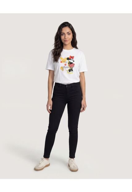 Camiseta Minnie Citrus  Para Mujer Crema Ostu