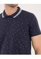 Polo Para Hombre Cuello Tejido Con Bolsillo Color Azul  Marca Ostu #60110676 de Ostu