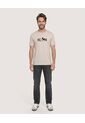 Camiseta Mickey Mouse Icon  Para Hombre Beige Ostu de Ostu