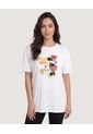 Camiseta Minnie Citrus  Para Mujer Crema Ostu de Ostu