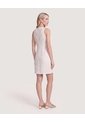 Vestido Semiajustado  Para Mujer Marfil Ostu de Ostu