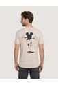 Camiseta Mickey Mouse Icon  Para Hombre Beige Ostu de Ostu