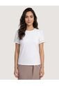 Camiseta Puff Sleeve Charm  Para Mujer Blanco Ostu de Ostu