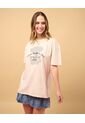 Camiseta Jessie Sheriff In Town  Para Mujer Beige Ostu de Ostu