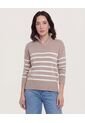 Saco  Para Mujer Cuello Alto O Cuello Tortuga Color Café Marca Ostu #40330081 de Ostu