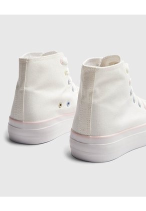 Tenis Para Mujer Canvas Color Blanco Marca Ostu #40720165