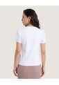 Camiseta Puff Sleeve Charm  Para Mujer Blanco Ostu de Ostu