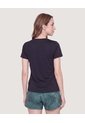 Camiseta Active Regular Básica  Para Mujer Negro Ostu de Ostu